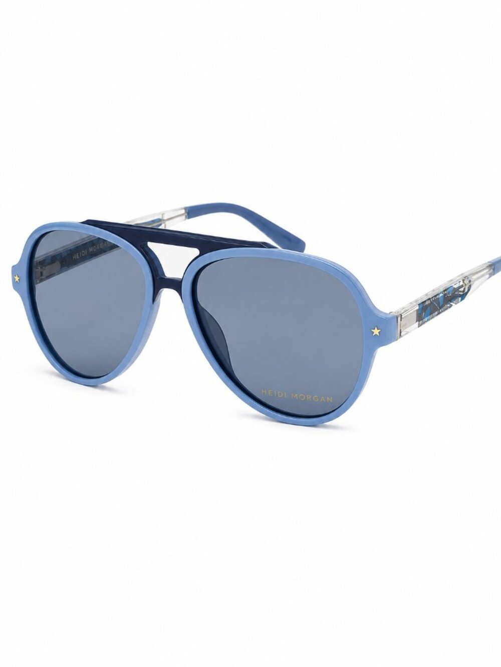 Elton John JOURNEY 1 BLUTT Blue Aviator Frame / Blue Lenses Sunglasses